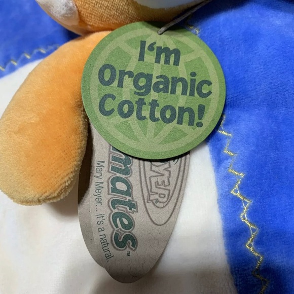 Monkey Lovey Baby Security Blanket Organic 15”x15” - Picture 3 of 12